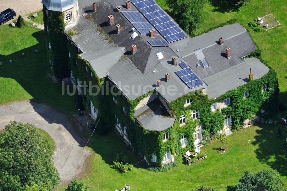 Wesselstorf von oben - Gutshaus Wesselstorf bei Tessin