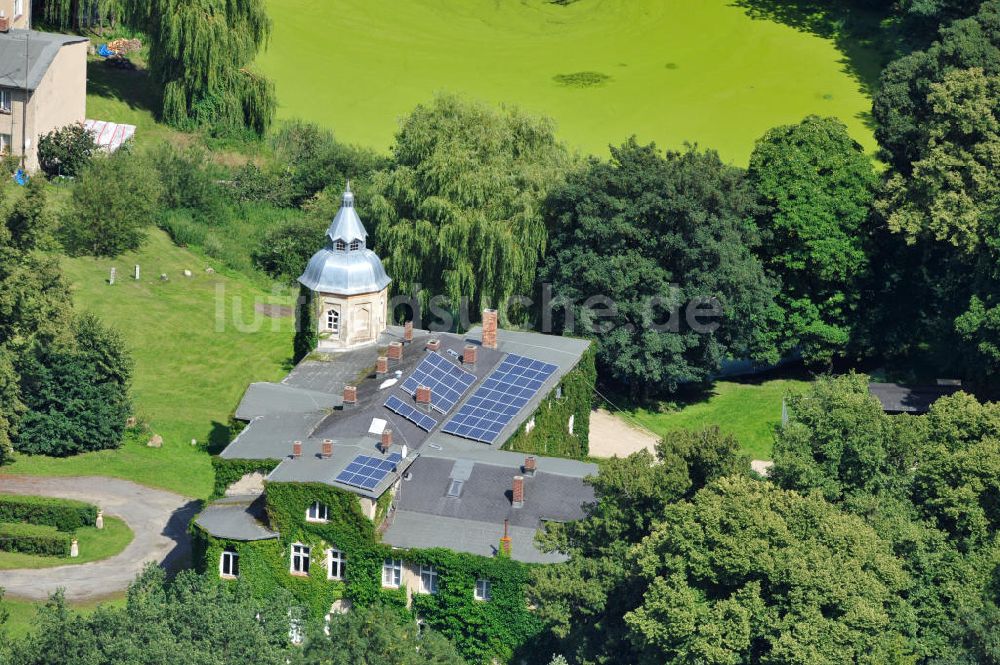 Luftbild Wesselstorf - Gutshaus Wesselstorf bei Tessin