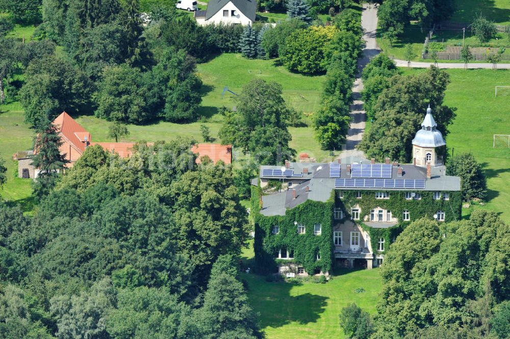 Wesselstorf von oben - Gutshaus Wesselstorf bei Tessin