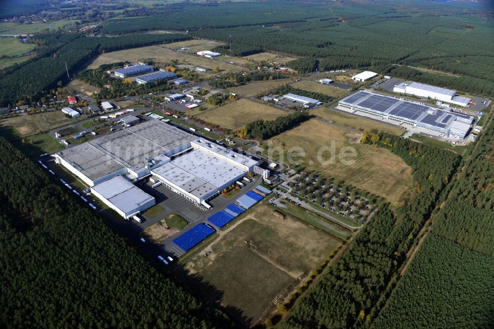 Luftbild Freienbrink - GVZ Güterverkehrszentrum und Gewerbegebiet Freienbrink im Bundesland Brandenburg