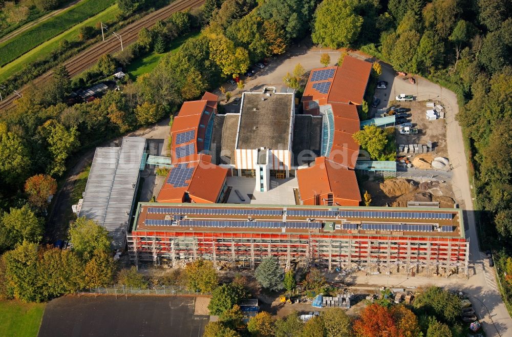 Luftaufnahme Essen - Gymnasium Überruhr in Essen im Bundesland Nordrhein-Westfalen