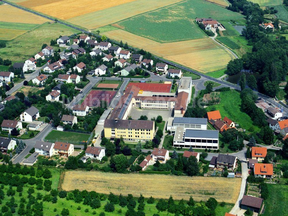 Luftaufnahme Wiesentheid - Gymnasium Steigerwald-Landschulheim in Wiesentheid im Bundesland Bayern, Deutschland