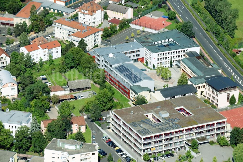 Bad Kissingen aus der Vogelperspektive: Gymnasium an der Steinstraße in Bad Kissingen im Bundesland Bayern, Deutschland