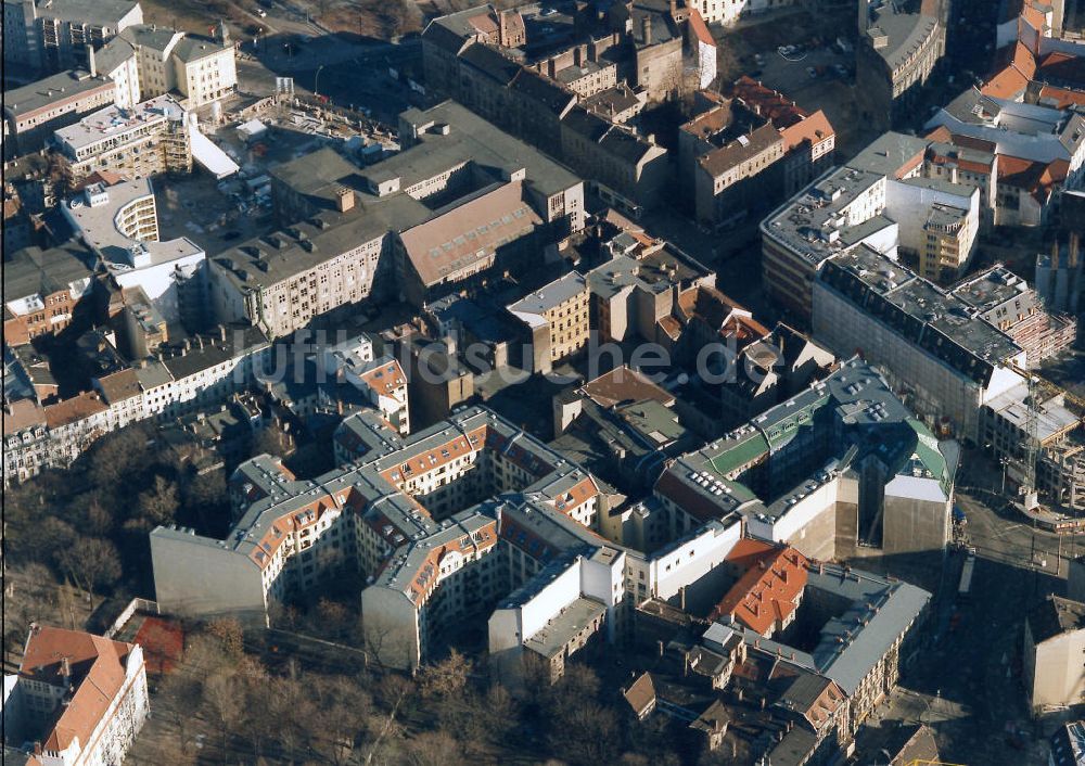 Berlin aus der Vogelperspektive: Hackesche Höfe in Berlin-Mitte.