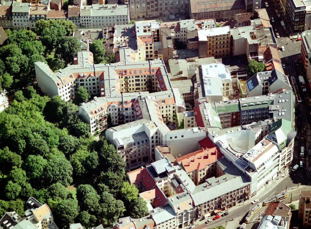 Luftaufnahme Berlin - Hackesche Höfe an der Rosenthaler Straße 40 / 41 in Berlin - Mitte