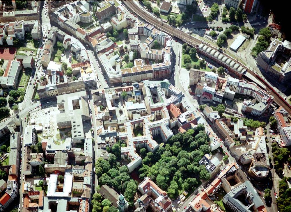 Luftbild Berlin - Hackesche Höfe an der Rosenthaler Straße 40 / 41 in Berlin - Mitte