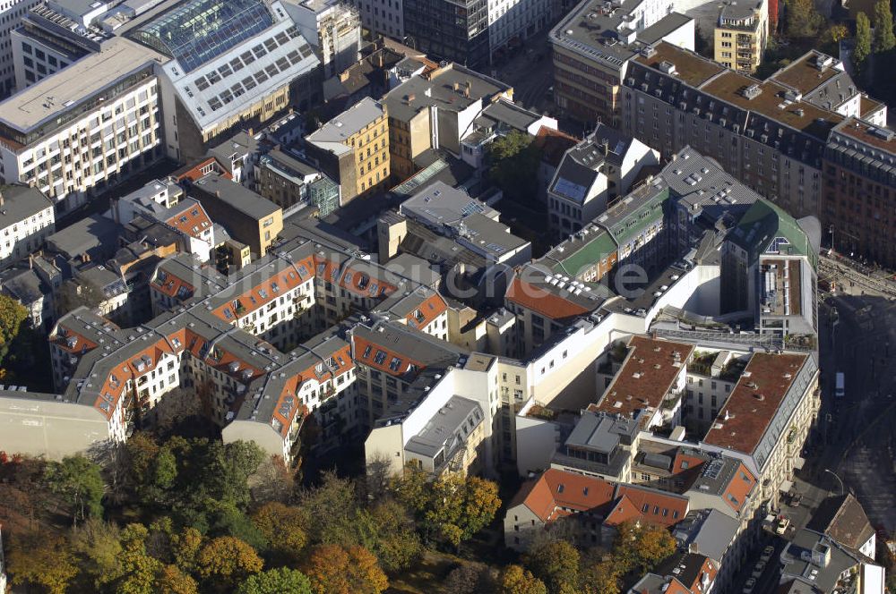 Luftaufnahme Berlin - Hackeschen Höfe in Berlin Mitte