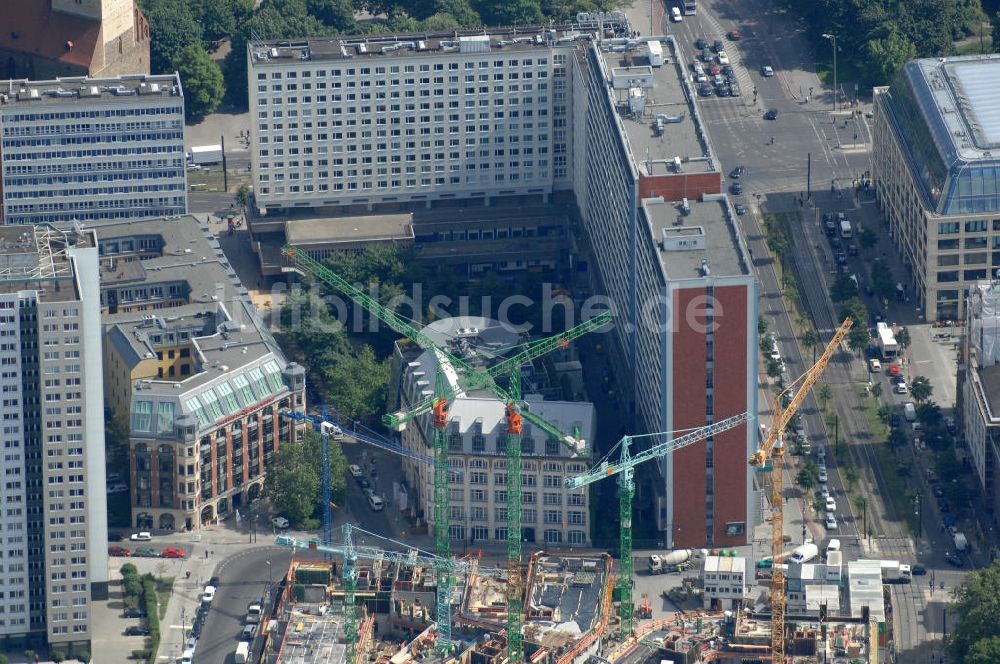 Luftaufnahme Berlin - Hackesches Quartier in Berlin-Mitte