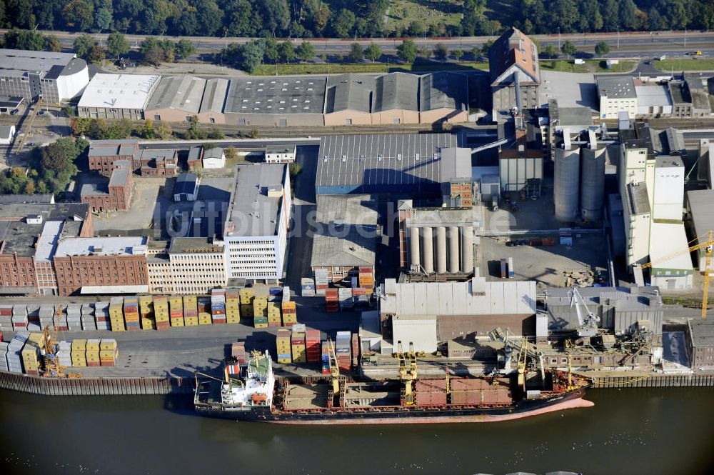 Bremen von oben - Hafen in Bremen