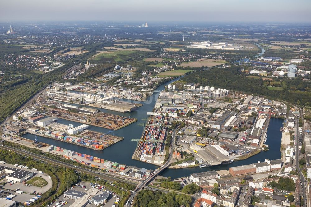 Luftbild Dortmund - Hafen von Dortmund im Ruhrgebiet in Nordrhein-Westfalen