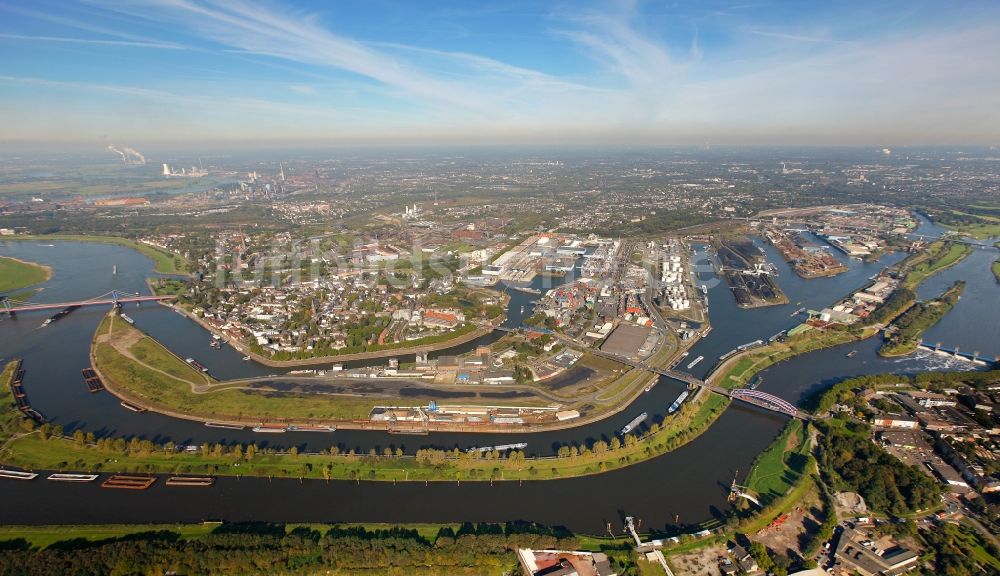 Luftaufnahme Duisburg - Hafen von Duisburg im Bundesland Nordrhein-Westfalen