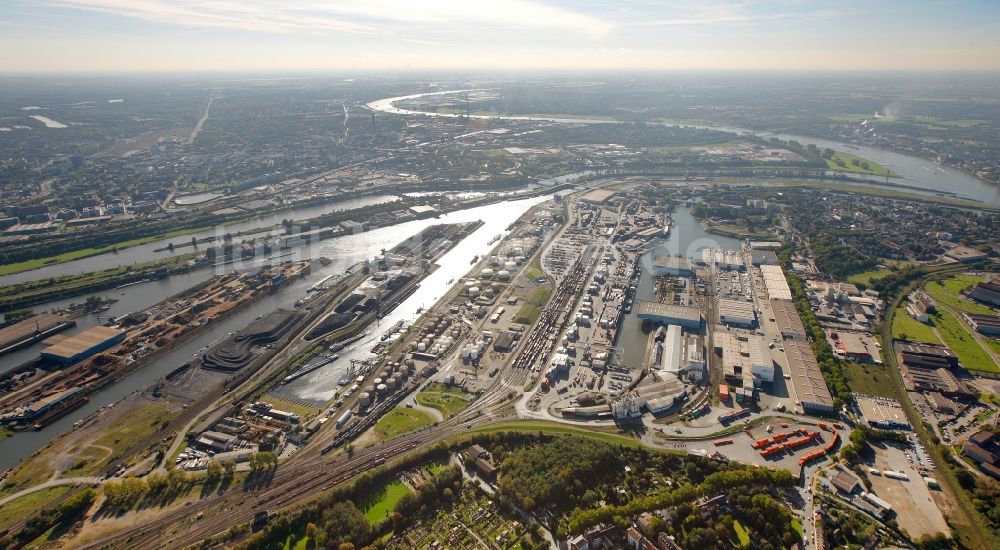 Luftaufnahme Duisburg - Hafen von Duisburg im Bundesland Nordrhein-Westfalen