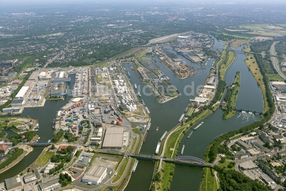 Luftaufnahme Duisburg - Hafen von Duisburg im Bundesland Nordrhein-Westfalen