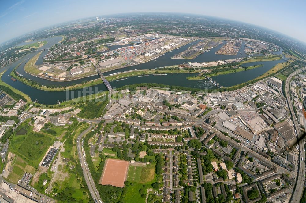 Luftaufnahme Duisburg - Hafen von Duisburg im Bundesland Nordrhein-Westfalen