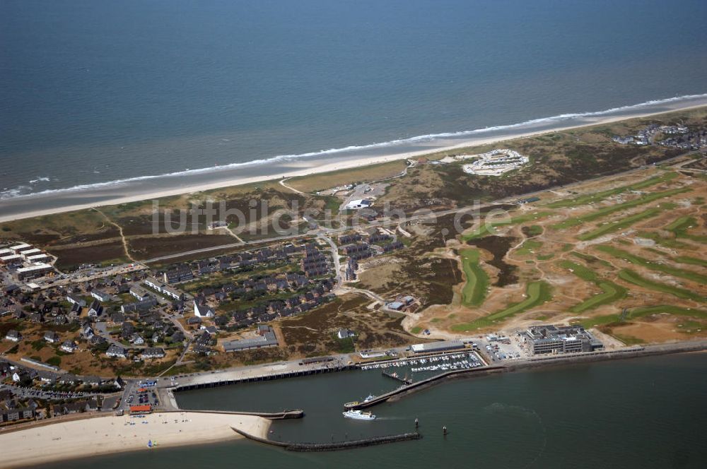 Luftbild Hörnum auf Sylt - Hafen in Hörnum auf Sylt