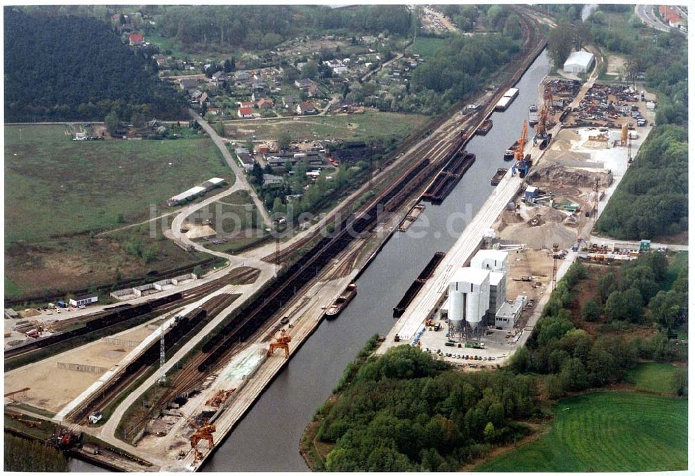 Königs Wusterhausen aus der Vogelperspektive: Hafen in Königs Wusterhausen.