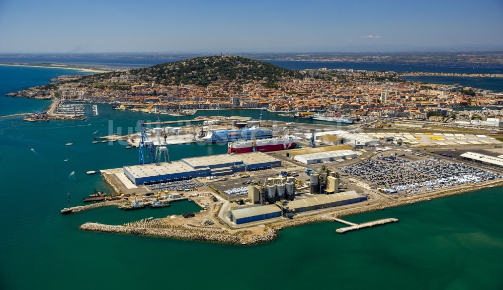 Luftbild Sète - Hafen in Sète in Frankreich