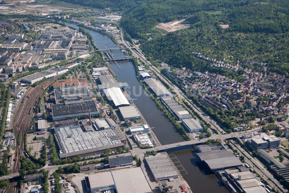 Luftaufnahme Stuttgart - Hafen in Stuttgart im Bundesland Baden-Württemberg