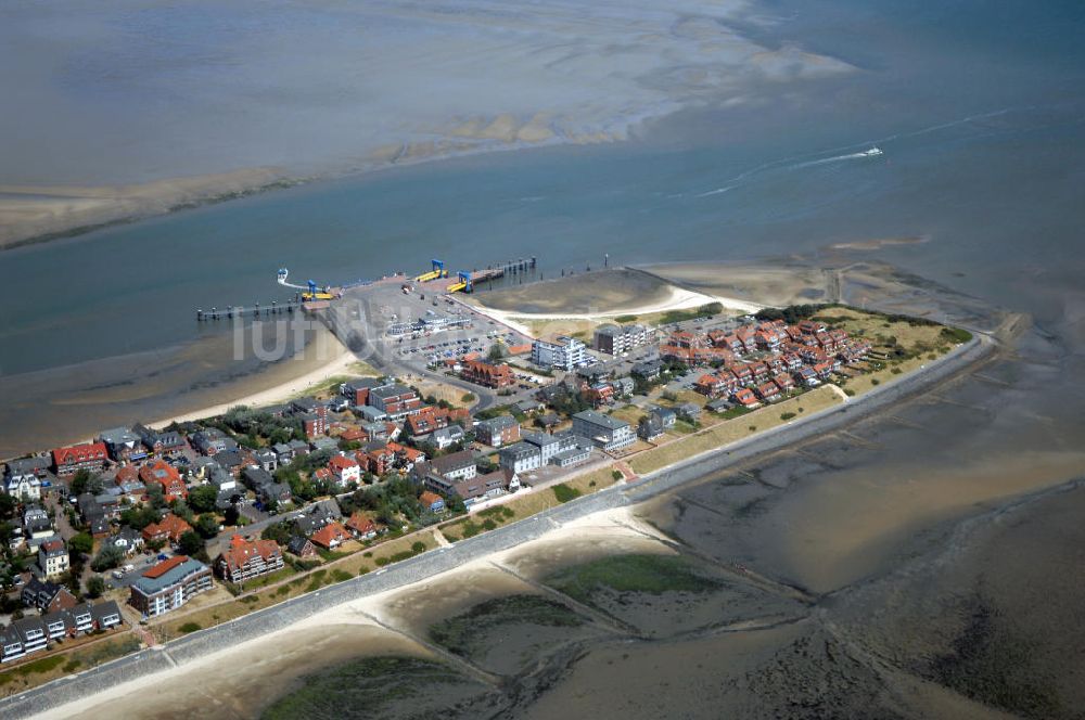 Wittdün auf Amrum aus der Vogelperspektive: Hafen Wittdün auf Amrum