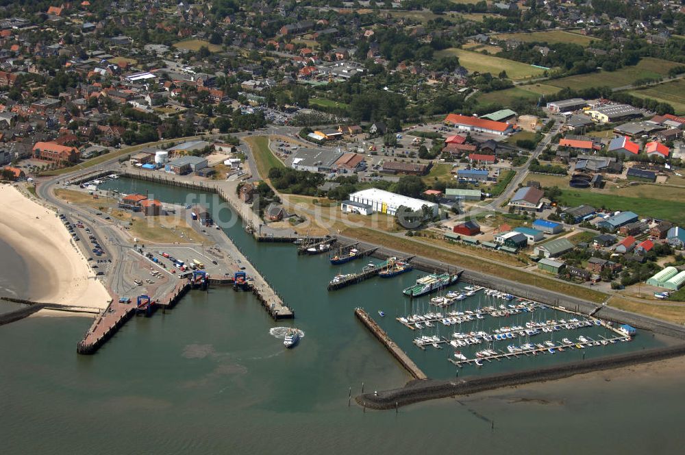 Luftbild Wyk auf Föhr - Hafen Wyk auf Föhr