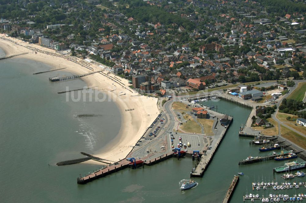 Luftbild Wyk auf Föhr - Hafen Wyk auf Föhr