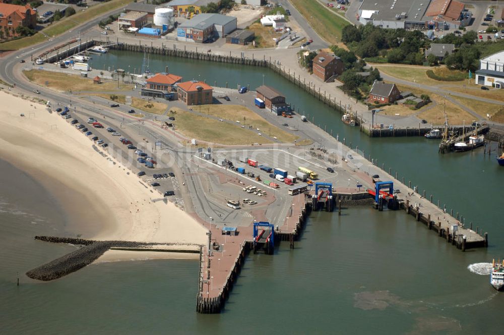 Luftaufnahme Wyk auf Föhr - Hafen Wyk auf Föhr