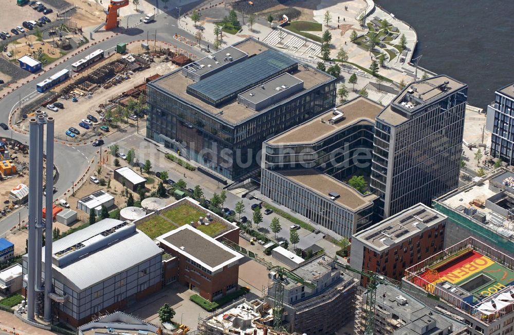 Luftbild Hamburg - HafenCity Neubauten