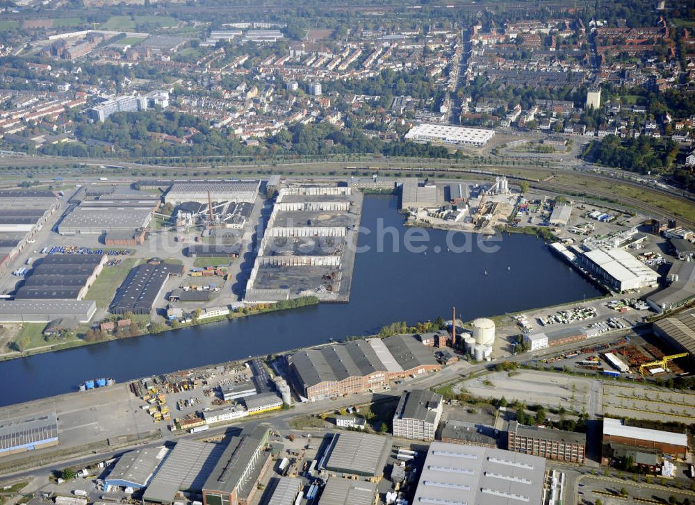 Luftbild Bremen - Hafengebiet in Bremen