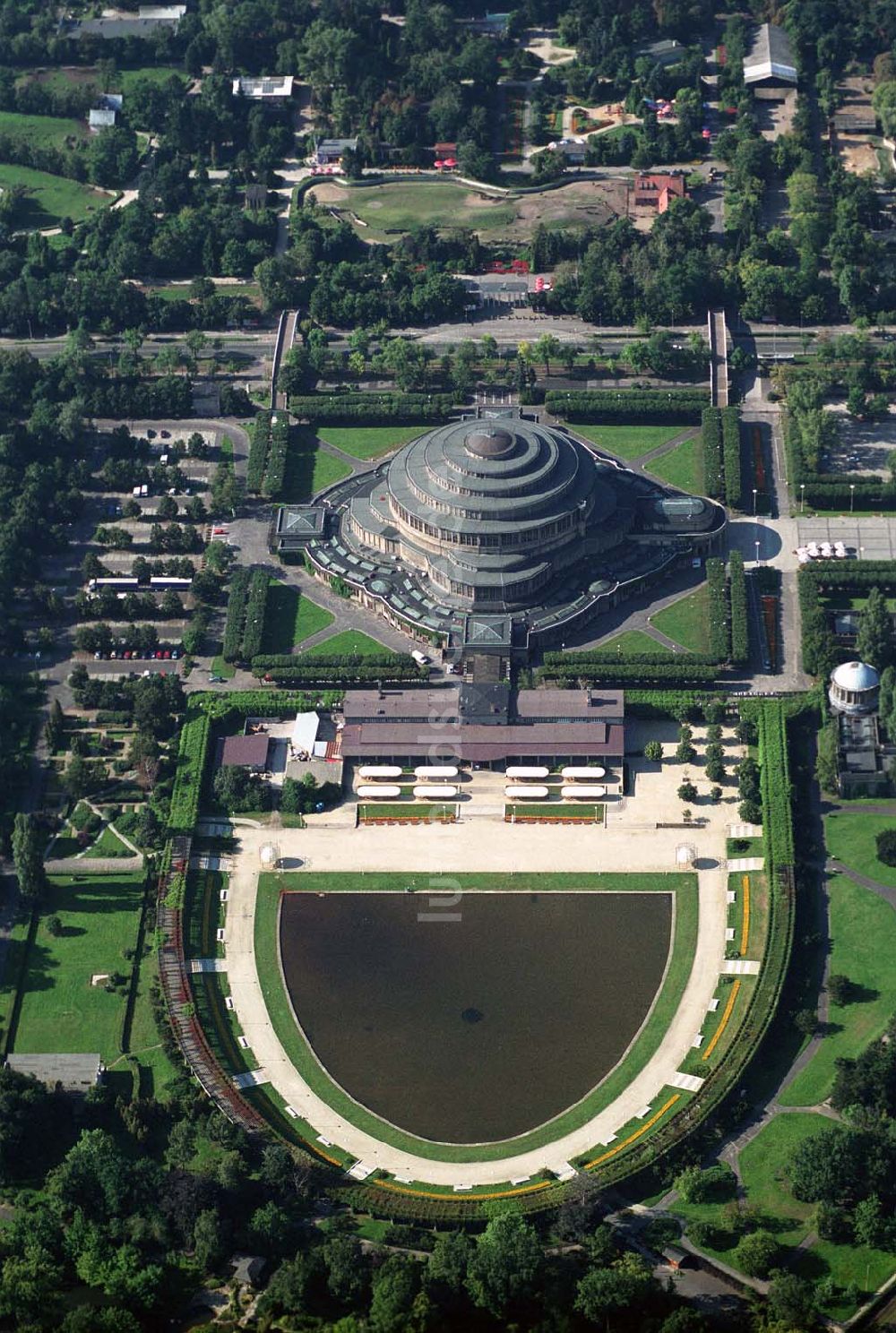 Luftbild Wroclaw (Polen) - Hala Ludowa (Volkshalle, früher Jahrhunderthalle) - Wroclaw (Polen)