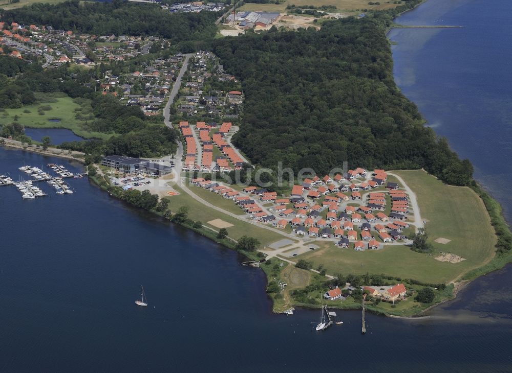 Luftaufnahme Gråsten - Halbinsel Fiskenäs in Graasten in Dänemark