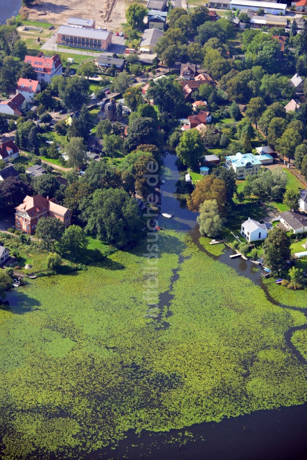 Potsdam aus der Vogelperspektive: Halbinsel Hermannswerder in Potsdam im Bundesland Brandenburg