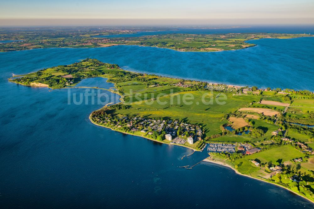 Glücksburg von oben - Halbinsel Holnis in Glücksburg im Bundesland Schleswig-Holstein, Deutschland