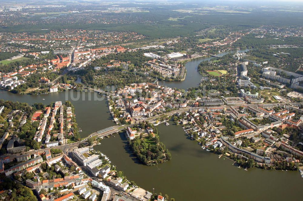 Berlin aus der Vogelperspektive: Halbinsel der Köpenicker Altstadt