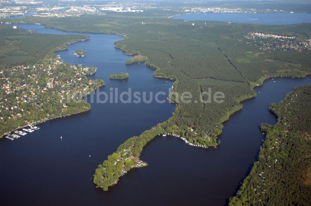 Berlin von oben - Halbinsel Krampenburg