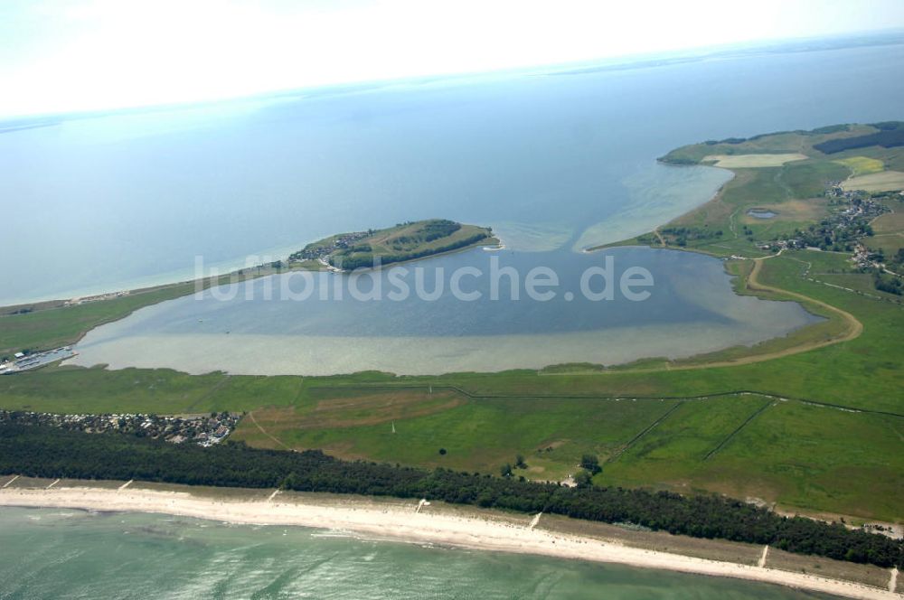 Luftaufnahme Groß Zicker - Halbinsel Mönchgut Insel / Island Rügen