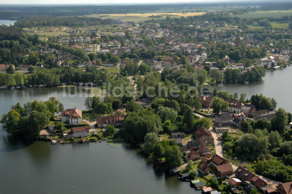 Feldberg aus der Vogelperspektive: Halbinsel / peninsula Amtswerder in Feldberg