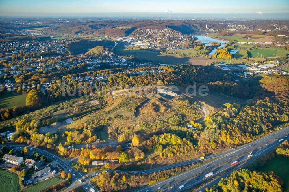 Wetter (Ruhr) aus der Vogelperspektive: Halde Tonsberg in Wetter (Ruhr) im Bundesland Nordrhein-Westfalen