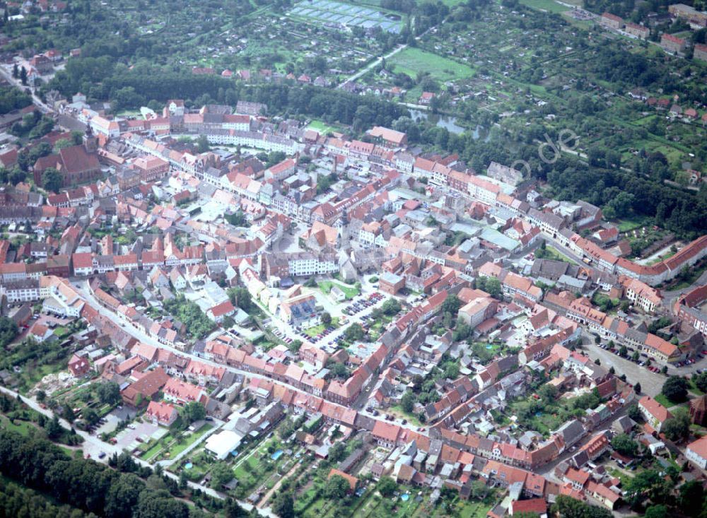 Haldensleben aus der Vogelperspektive: 16.08.2002 Haldensleben in Sachsen - Anhalt