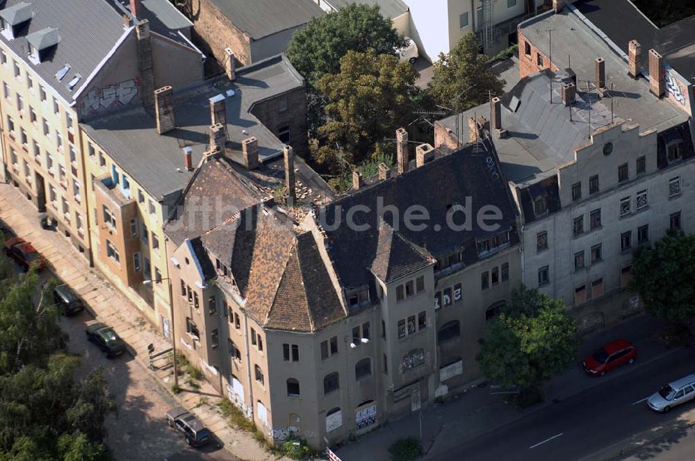 Luftbild Halle (Saale) - Halle (Saale) 07.08.2007 Blick auf die Ruine Volkmannstr.4 (Flurstück-Nr. 2117/94, Flur 6).