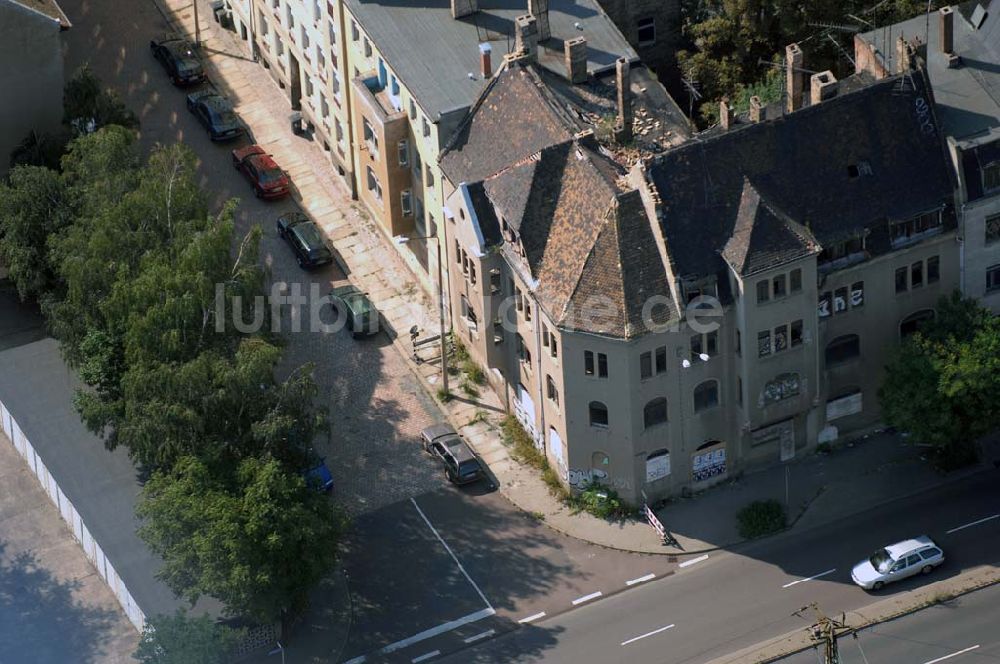 Luftaufnahme Halle (Saale) - Halle (Saale) 07.08.2007 Blick auf die Ruine Volkmannstr.4 (Flurstück-Nr. 2117/94, Flur 6).