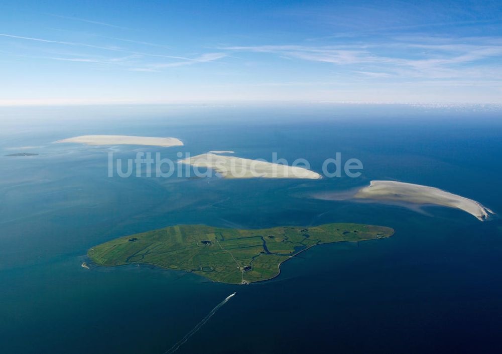 Luftbild Hooge - Hallig Hooge in Schleswig-Holstein