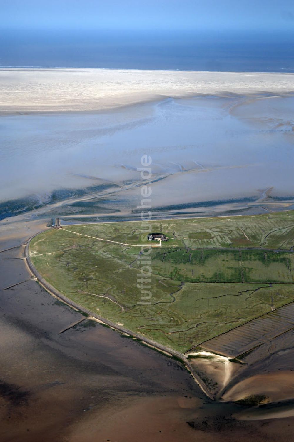 Hallig Süderoog von oben - Hallig Süderoog