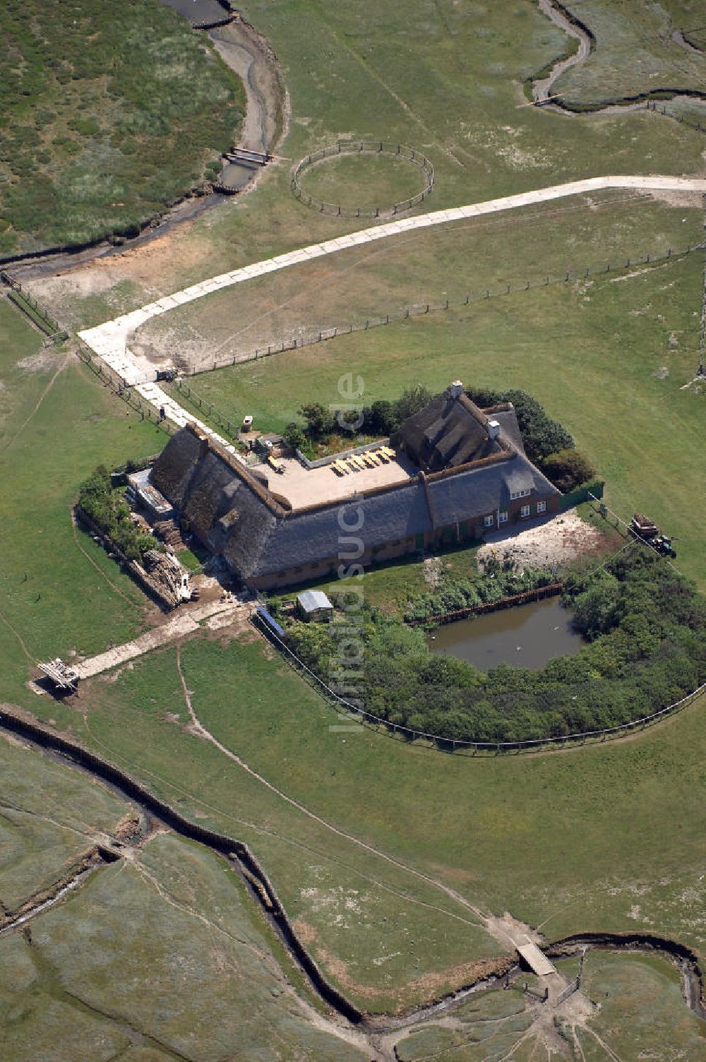 Hallig Süderoog von oben - Hallig Süderoog