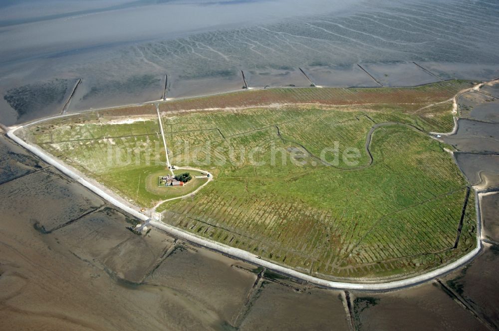 Luftbild Pellworm - Hallig Südfall bei Pellworm im Bundesland Schleswig-Holstein