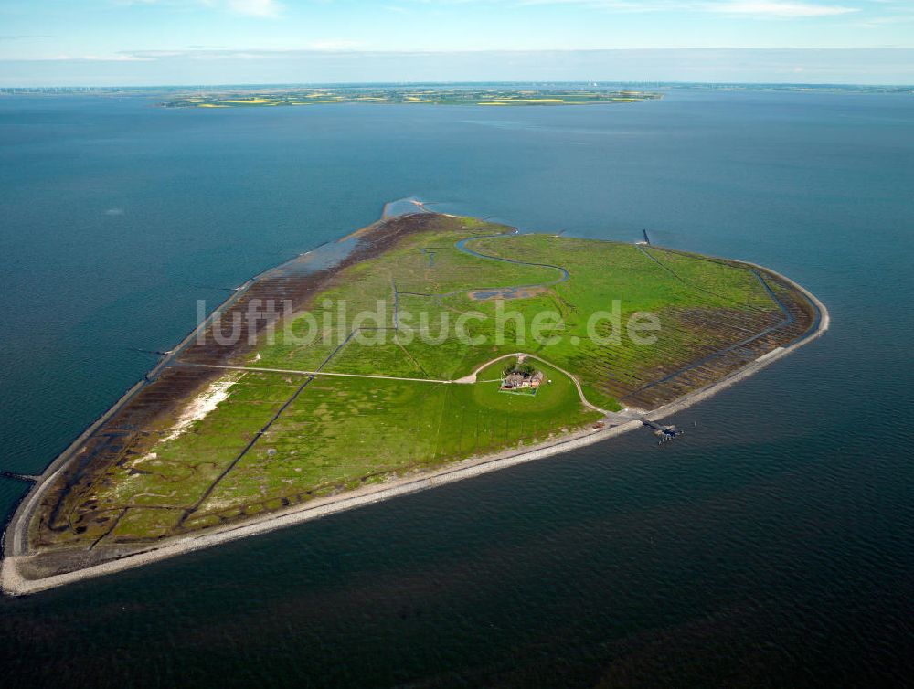 Luftaufnahme Südfall - Hallig Südfall in Schleswig-Holstein