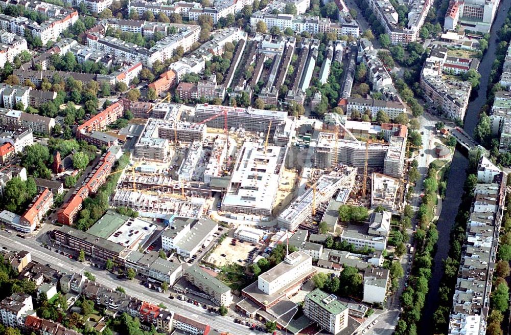 Luftbild Hamburg - Hamburg Blick auf die Büro- und Geschäftshaus-Baustelle westlich der Alster in Hamburg 06.03.2003