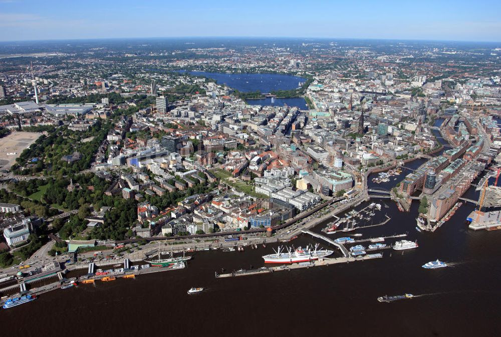 Hamburg von oben - Hamburg City