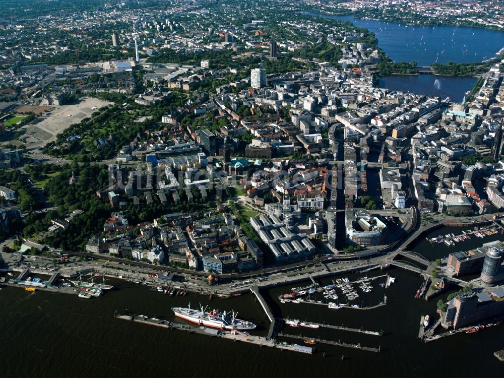 Hamburg von oben - Hamburg City