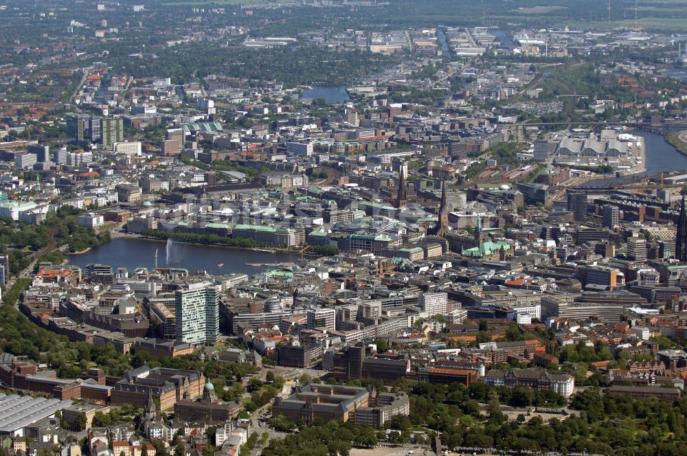 HAMBURG von oben - Hamburger Altstadt