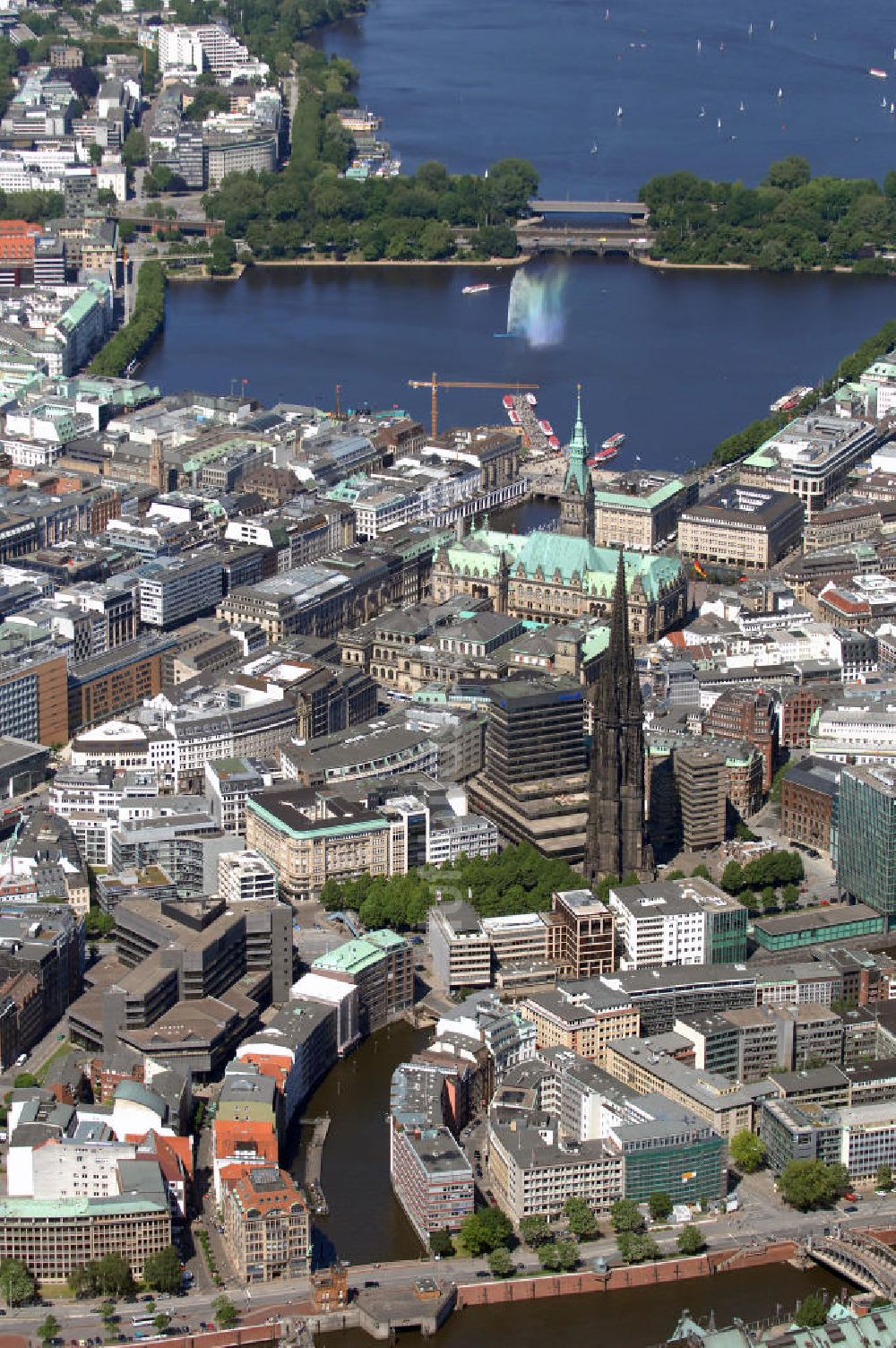 Hamburg aus der Vogelperspektive: Hamburger Altstadt